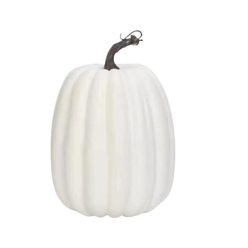 

1pcs Halloween Foam Pumpkin Decor Christmas Harvest Festival Decorations Realistic Fake Pumpkin Prop Halloween Decoration белый