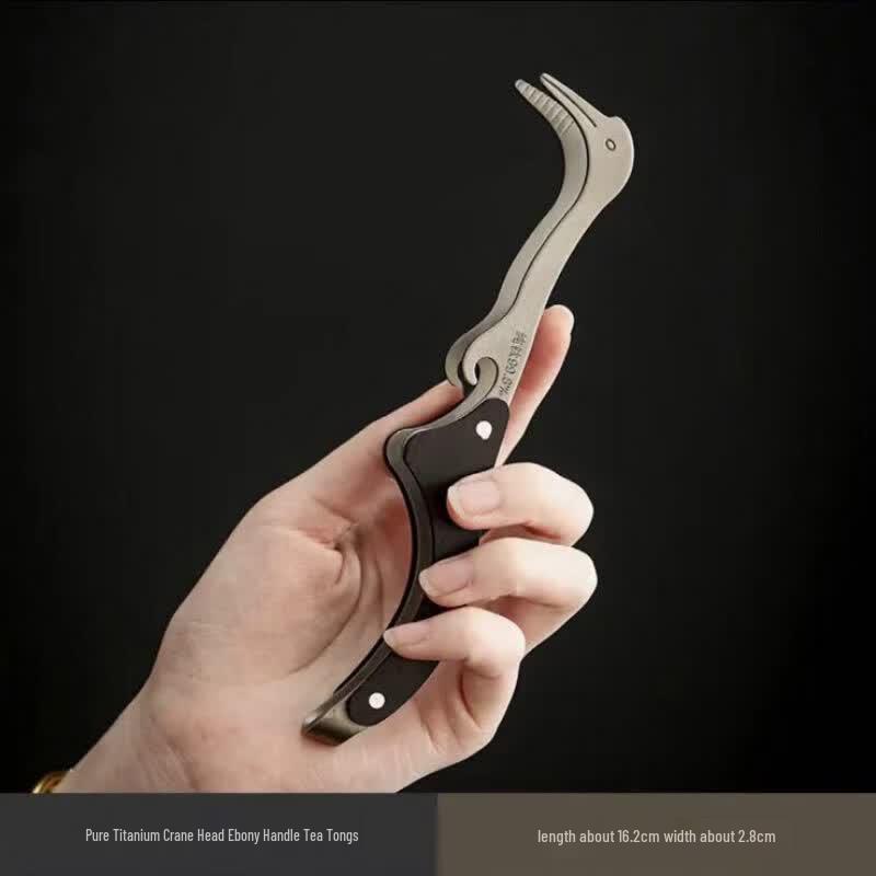 Pure Titanium Non-slip Tea Tongs