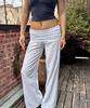 Seobdyudeu Elastic Waist Palazzo Pants (White)