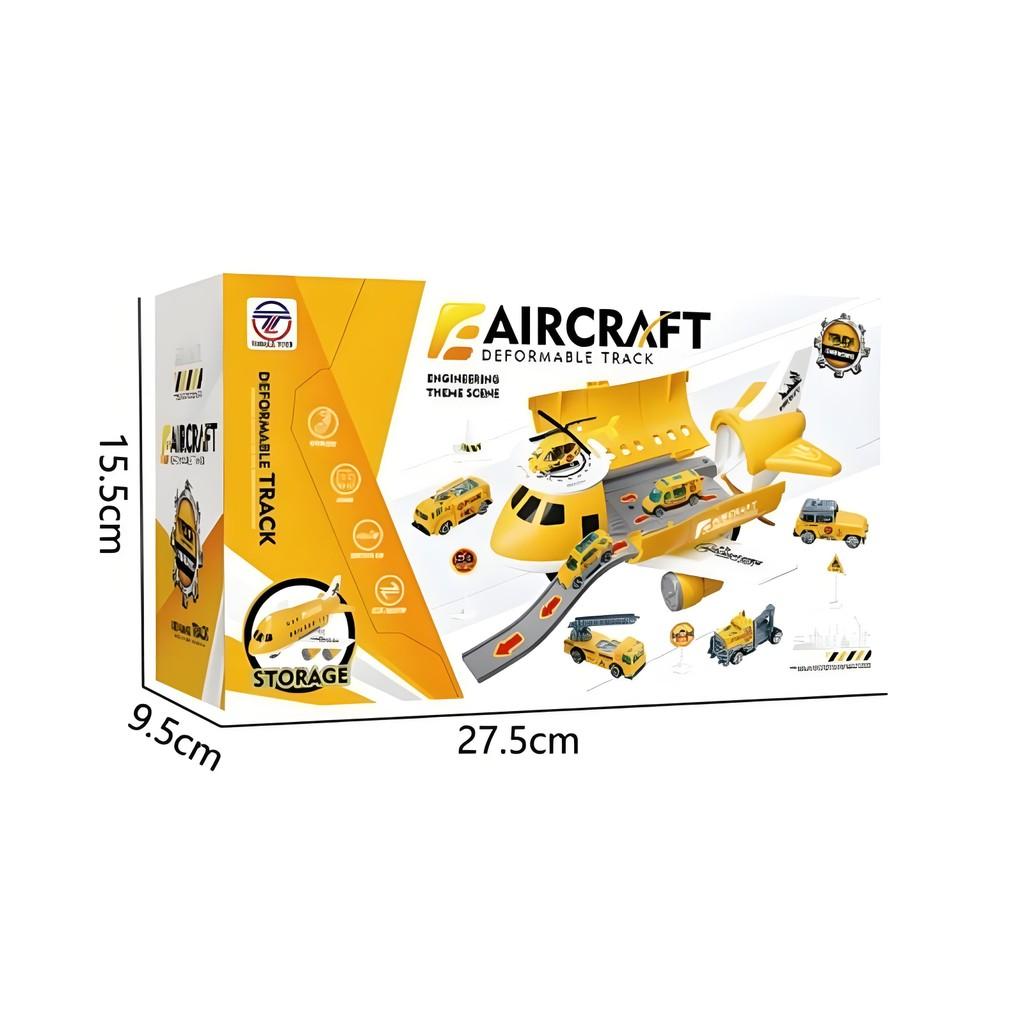 Big Toy Airplane Cars Vehicle Transport Passenger Simulate Plane Fire Gift Truck