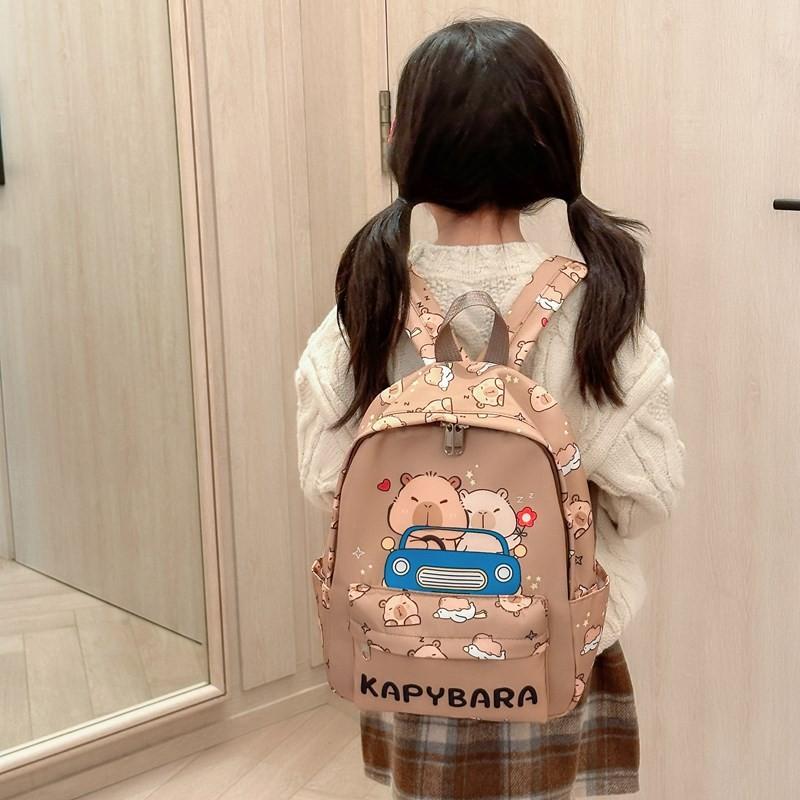 Playful And Durable Kids Cartoon Backpack With Soft Shoulder Straps For Use School