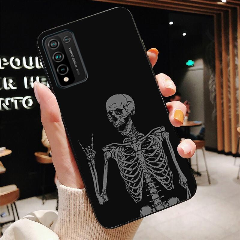 Skull Bones Phone Case for Huawei Honor 50 10X Lite 20 7A 7C 8X 9X Pro 9A 8A 8S 9S 10i 20S 20lite 7X 10 Lite