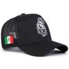Men Mexican Lion Head Embroidered Baseball Cap Mesh Hat Outdoor Adjustable Sunscreen Leisure Hat Spring Autumn Travel Tourism Beach Vacation