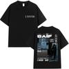Rapper L'HIVER Saif Tour Album 2025 Grafisch T-shirt Unisex Hip Hop Pop Muziek Korte Mouw T-shirts 100% Katoen T-shirt Streetwear