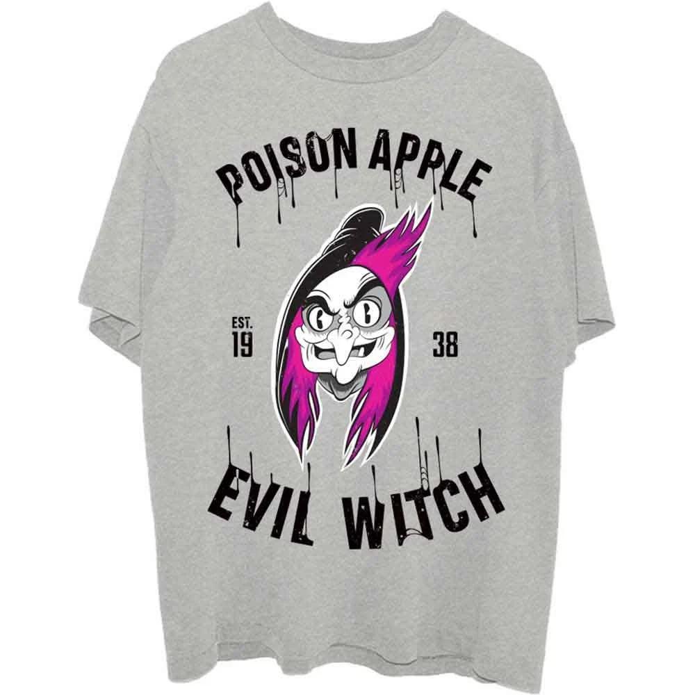 Snow White Evil Witch Poison Apple 100% Cotton T-shirt Mens Womens Tees Top XL