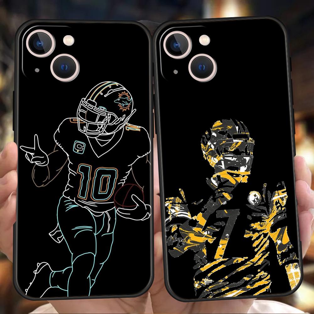 Luxury Phone Case For iPhone 17 Air 16E 16 11 15 14 Pro MAX 12 13 7 8 Plus X XR XS SE 2022 Cover American Rugby player sport