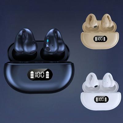 True Wireless Clip-on Sports Headset, Music Hanging Video Comfortable TWS Dobby Stereo HD Call Headset, for Phone Game Headset Intelligence Headset
