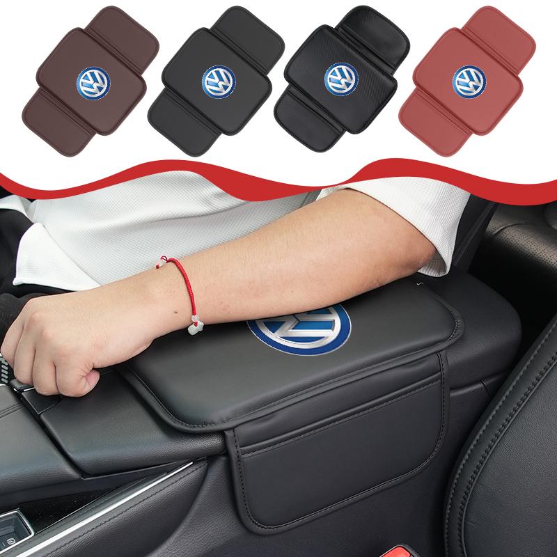 Car Center Console Protector Cover Armrest Box Cushion With Storage Function For VW Scirocco Jetta Beetle Golf Passat Tiguan Ce3