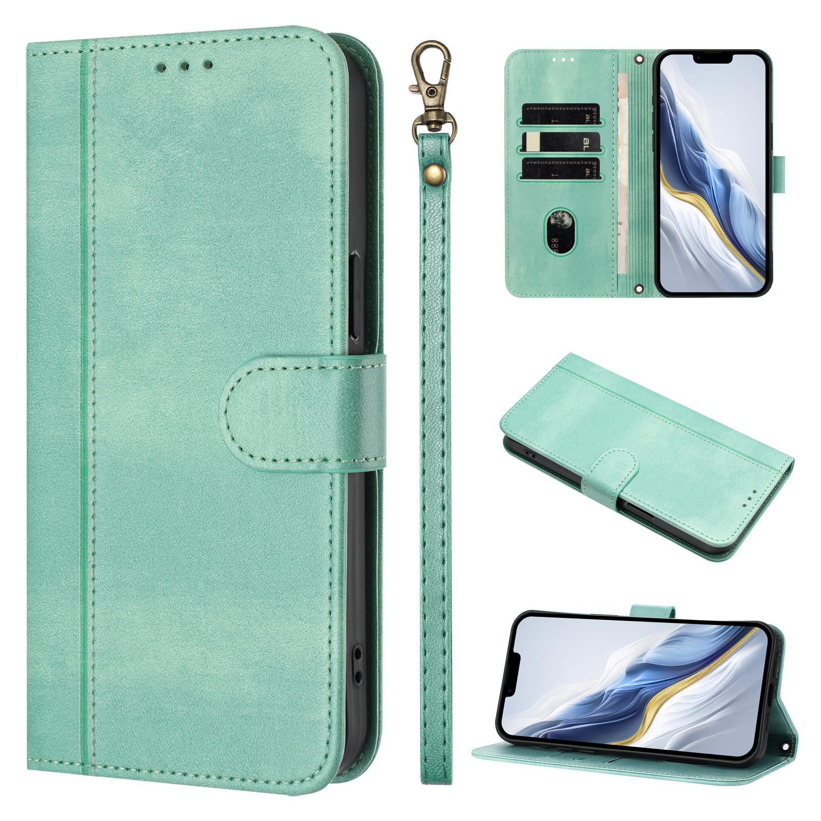 Peňaženka Flip Kožené Puzdro Pre Cubot Max 5 A10 P50 A20 A30 A40 P90 X100 Note 40 60 Držiak na Karty s Pútkom na Zápästie Kryt Cubot Note 60 mätová