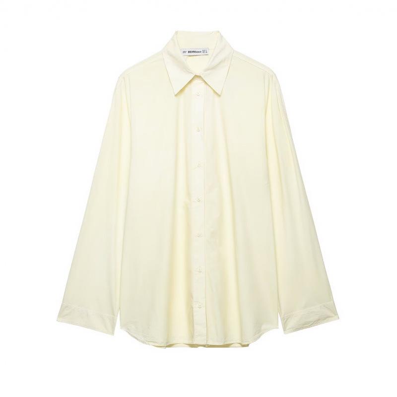 Spring 2026 European & American Style Versatile Poplin Loose Shirt S