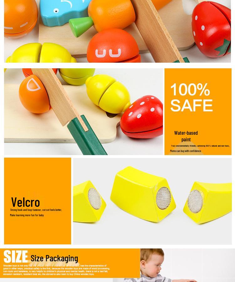 Wooden Bucket Vegetable and Fruit Cutter