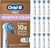 Braun Replacement Brush PRO Soft Extra Fine Bristle Brush Sensitive Clean 12 Pieces Oral-B EB60X-12 [Item]