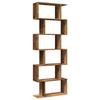 VidaXL 6-Tier Room Divider Shelf Old Wood 70x24x193cm, Shelf, Bookcase, Storage Shelf, 858091