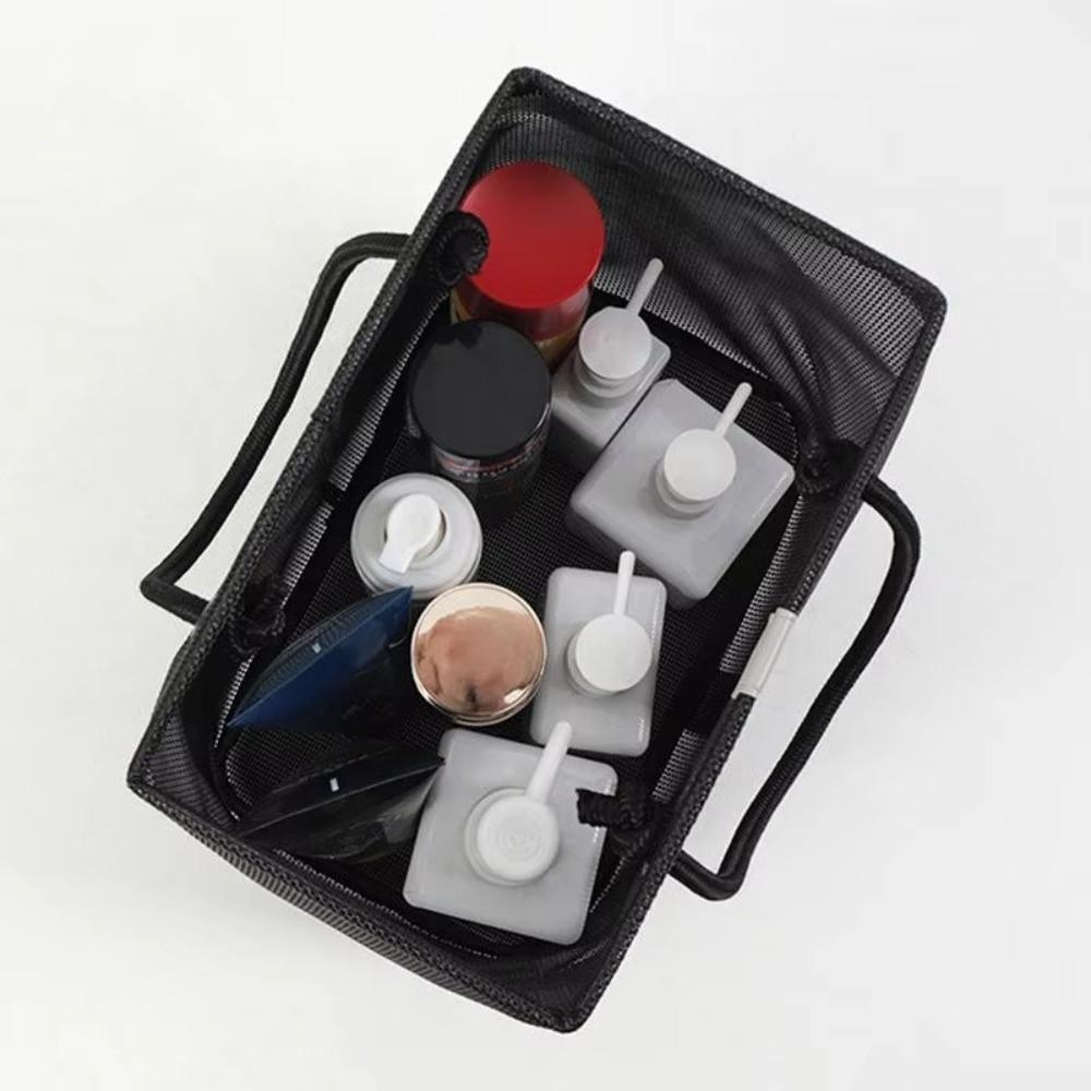 with Handle Shower Makeup Pouch Large Capacity Mesh Toiletry Bag for Bathroom Toiletries Organizer