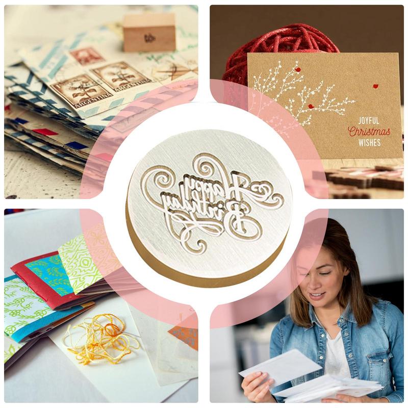 Christmas Invitation Brass Seal Head Christmas Wax Seal Head Thanksgiving Envelope Seal for Home Holiday Envelope Decoration