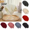 Hat For Different No Brim Winter Baggy Unisex Fall Head Sizes Solid Color Knitted Elastic