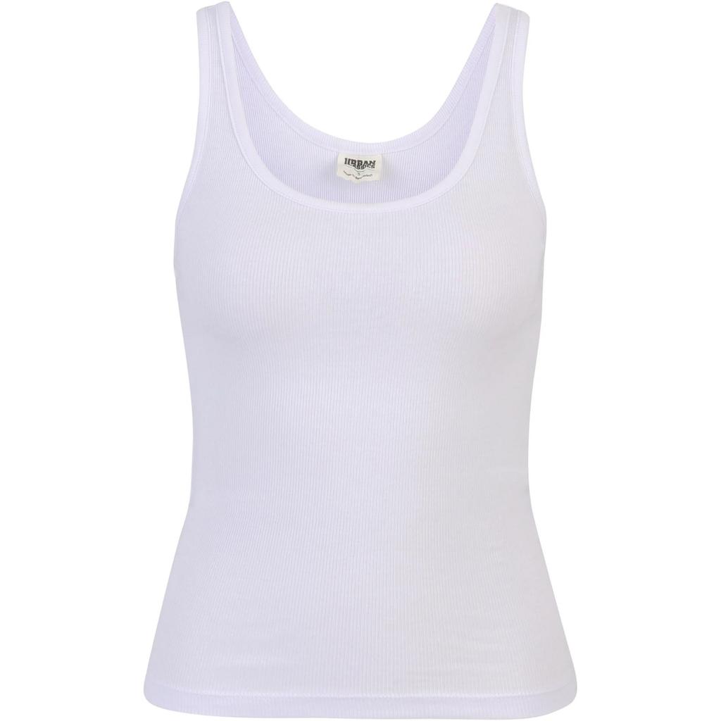 Urban Classics Womens/Ladies Basic Ribbed Organic Tank Top (Pack of 2)