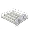 Hyack Refrigerator Can Storage Drink Holder Dispenser Organizer, Spring Type (4 Rows, White)