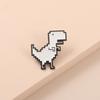 Dinosaur Brooches Pixel Style Lapel Badges Gift Enamel Pins  Kids Friends