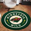 Minnesota Wild (1) Round Office Rug Decorative Floor Rug for Office Bedroom Living Room and Home Space