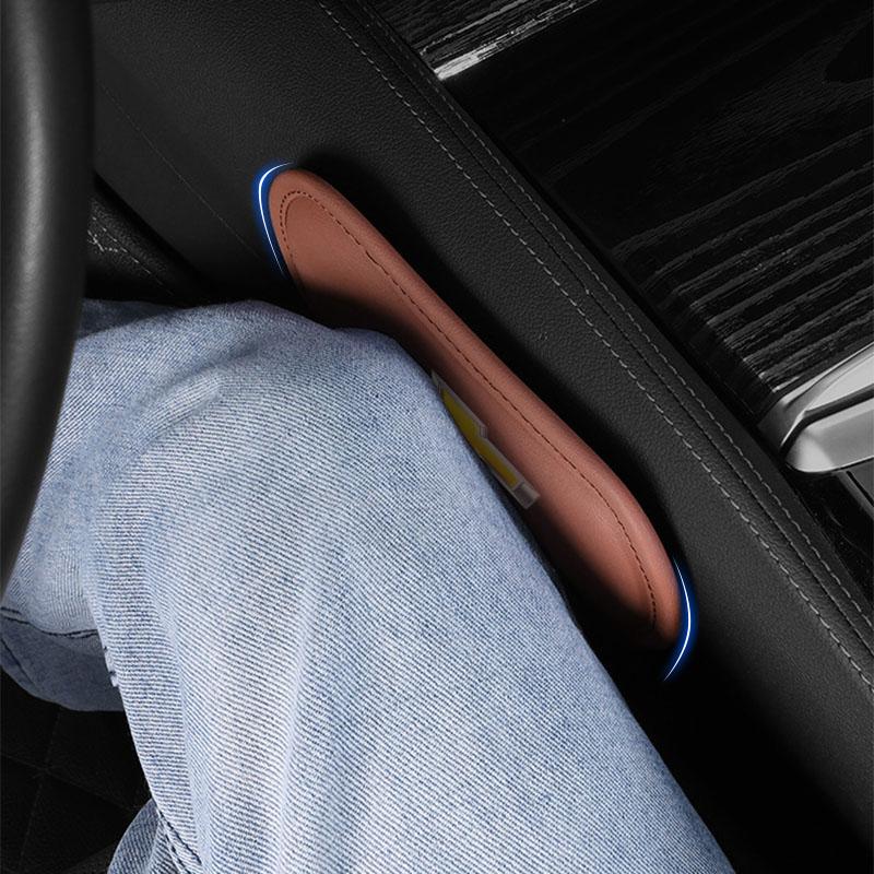 Car Interior Leg Knee Rest Pads Leather Cushion Car Styling For Chevrolet Colorado Captiva Malibu Trax Aveo Camaro Sonic Tahoe Impala Equinox Suburban