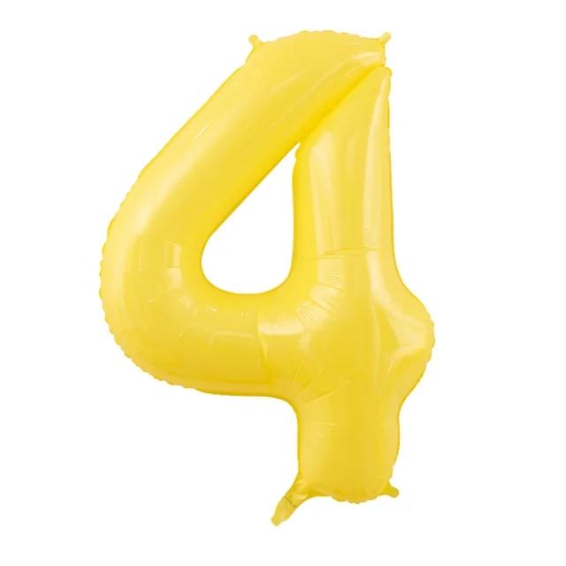 40inch Number Balloon 1 2 3 4 5 6 7 8 9 0 Baby Happy Birthday Party Balloons Duck Yellow Ballon Age 100 Days Helium Supported