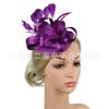 European and American boutique bridal headgear feathers hair accessories mesh head flower stage party hairpin top hat