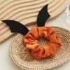 Bat Festival Hair Accessories Flannel Scrunchies Women Hair Rope Elastic Hair Bands Ponytail Holder