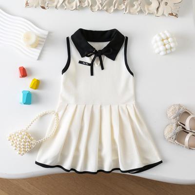 Girls Dress New College Vest Stylish Summer Baby Children Princess Dress Little Girl Skirt Super Cute Clothing