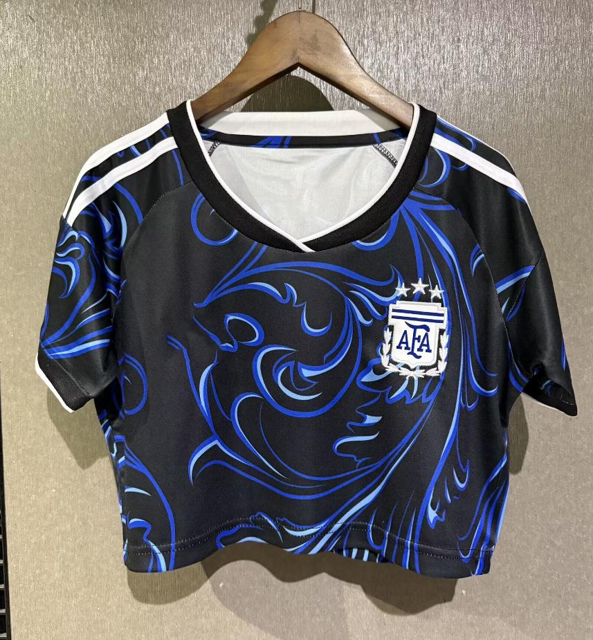 2026 Weltcup Trikot Damen Fußballtrikot Cheerleader Kurzarm Brasilien Mexiko Argentinien Deutschland Großhandel