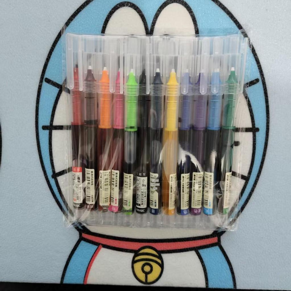 Quick-Dry Ink Rollerball Pen: Ideal for Students, Note-Taking, Highlighting & Journaling