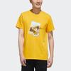 Adidas Neo X Gudetama Print Round Neck Sports T-Shirt Men Tops Yellow GL7242