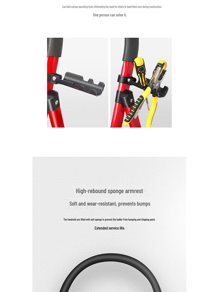 Portable Multi-Functional A-Frame Folding Ladder for Home and Engineering Use