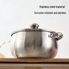 DUTRIEUX Apple Shape Stainless Steel Soup Pot