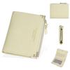Simple Short Wallet For Women Pu Leather With Antitheft Zipper