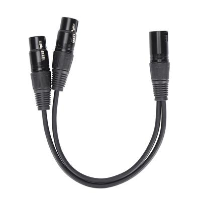 JORINDO JD606 Cable XLR Macho a Doble XLR Hembra Divisor Tipo Y o Cable de Micrófono