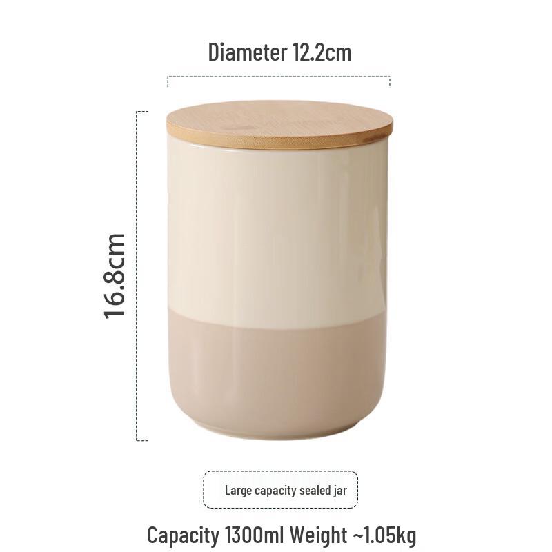 

ZISIZ Ceramic Kitchen Storage Jar