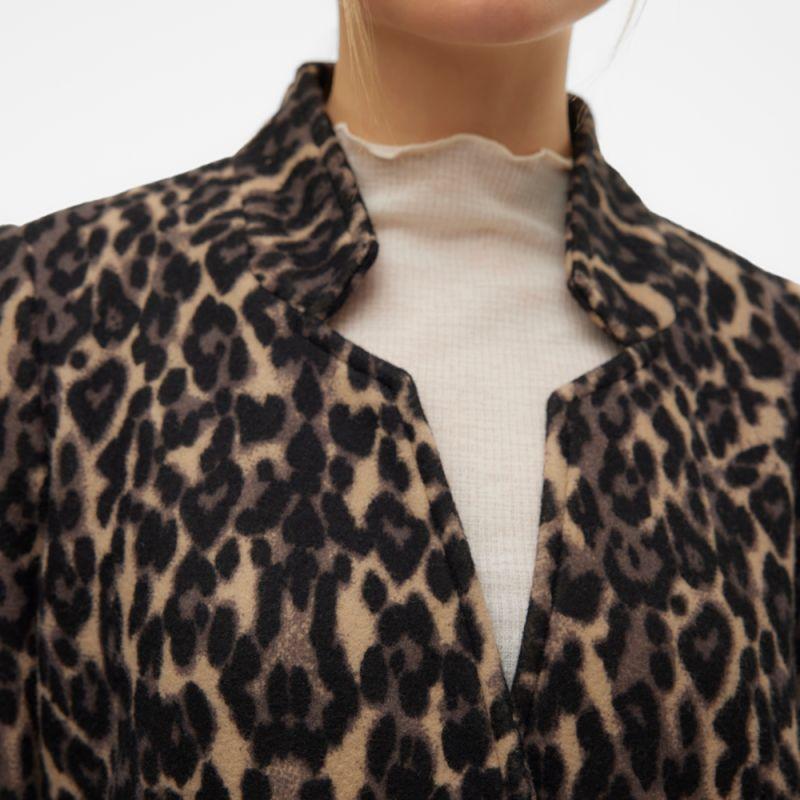 Manteau sepia tin vmbrushedkatrineleo 10288828 4355 Femme VERO MODA