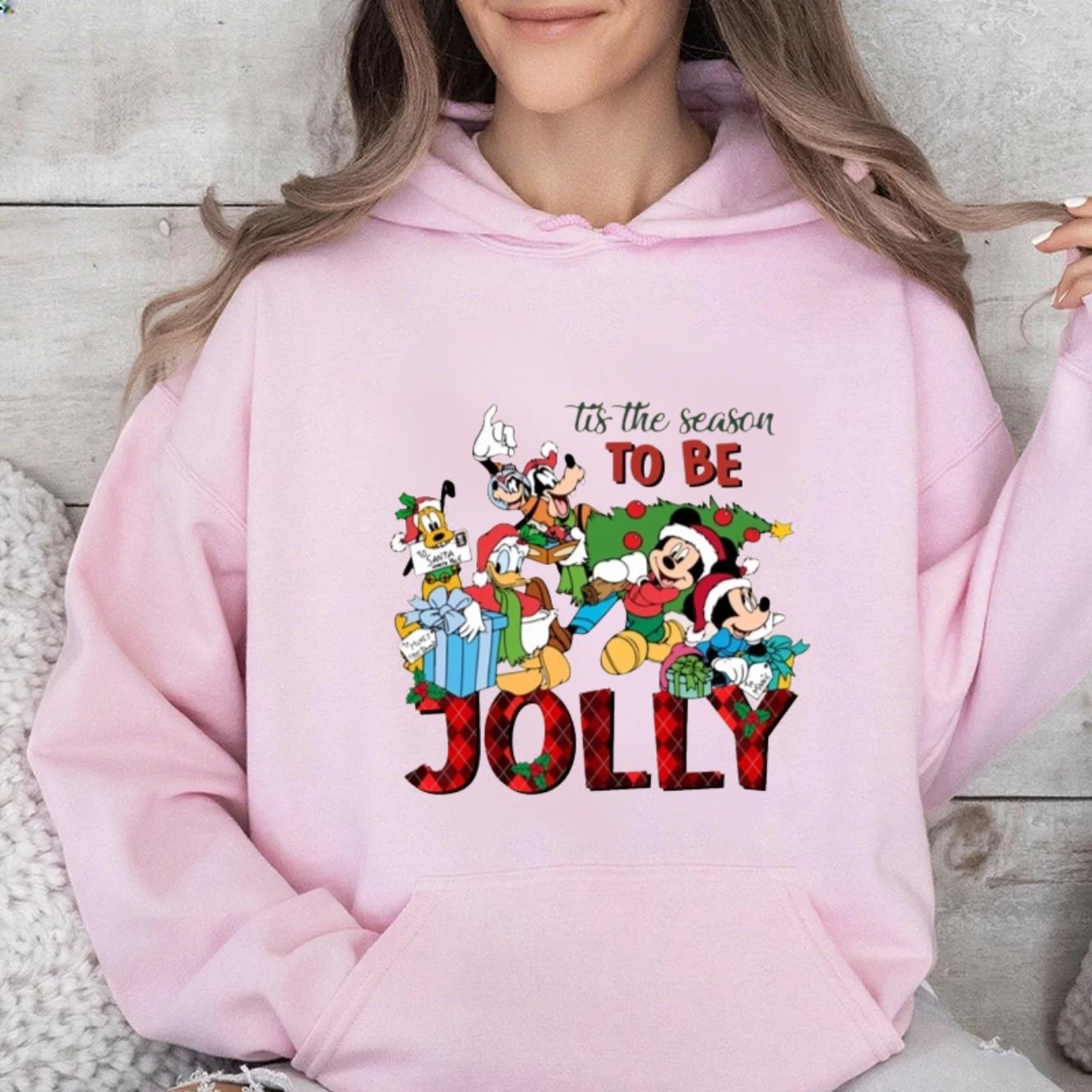 

Дисней Наряды для родителей и детей, Рождественская разноцветная толстовка с капюшоном Микки Мауса, Модный американский бренд, Повседневный свободный топ 3XL