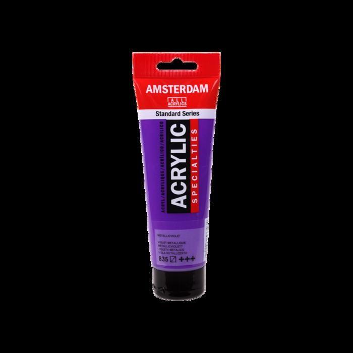 Peinture acrylique - Talens - AMSTERDAM - 120 ml - Violet - Satiné