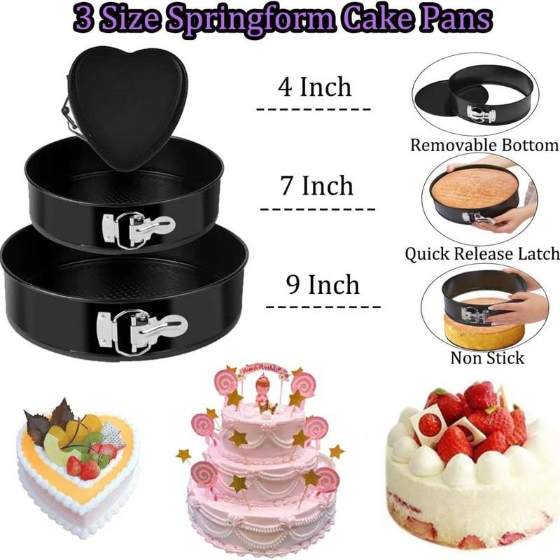 407 Or 542 Piece Cake Decorating Kit With Turntable Piping Tips Non-Stick Baking Pans Home Bakery DIY