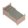 1:12 Miniatur Puppenhaus Birke Bett Mini Möbel Puppenhaus DekorationszubehörBraun