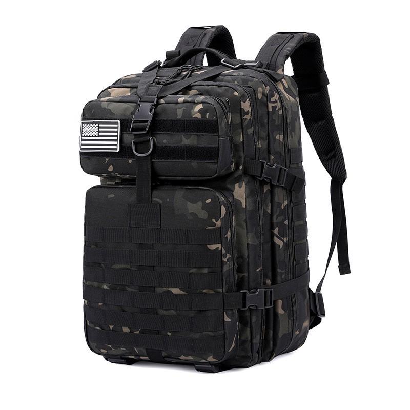 Large Waterproof Camouflage Tactical Backpack for Outdoor Mountaineering