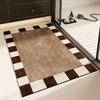 Diatom Mud Floor Mat Antique Water Absorption Quick Drying Bathroom Floor Mat Can Be Scrubbed Wear-Resistant Dirt-Resistant Non-Slip Pad Easy To Take