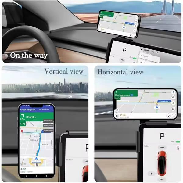 

Car Phone Holder Set - Picture Color, Metal/Plastic/Silicone Material. Suitable for Te. None