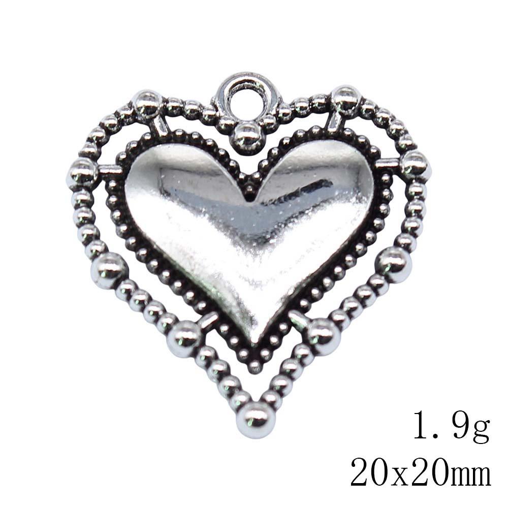 Back To School Charms Bulk Peach Heart Love Charms Pendant Women's Clothing Pendant