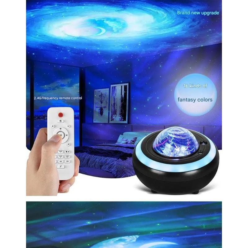 The Highly Atmospheric Laser Vortex Starry Sky Lamp, Accompanied by Bluetooth Audio, Makes the Starry Sky In the Room Extremely