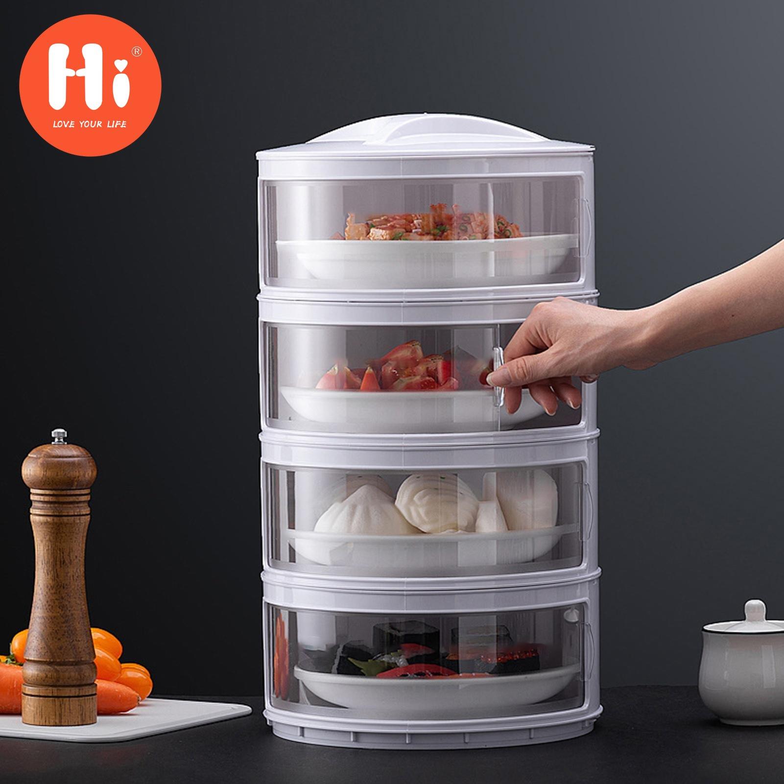 

Кухонный штабелируемый пылезащитный контейнер для остатков пищи с крышкой