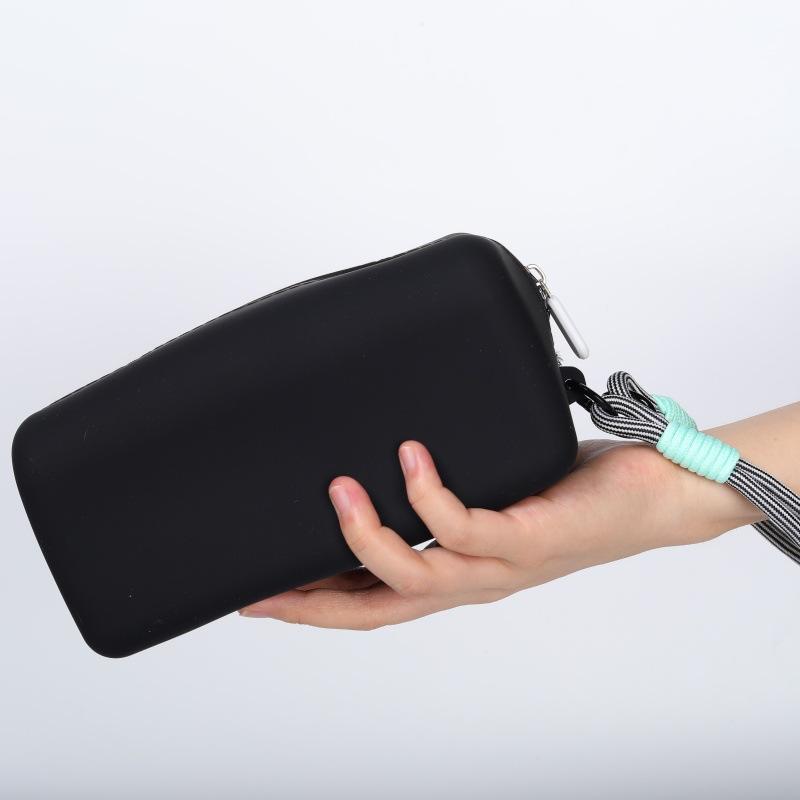Silicone Storage Bag Versatile Earphone Storage Bag Cosmetic Bag Washable For Purse Gym Home