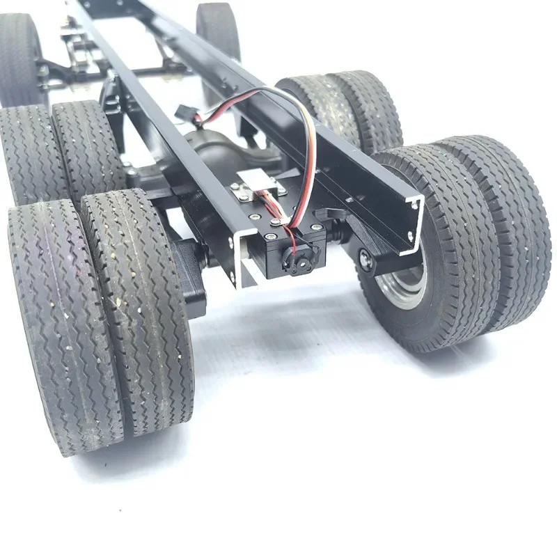 1set Electric Lift Rear Suspension for 1/14 RC Truck Tamiya 56368 For scania 770S For volvo FH16